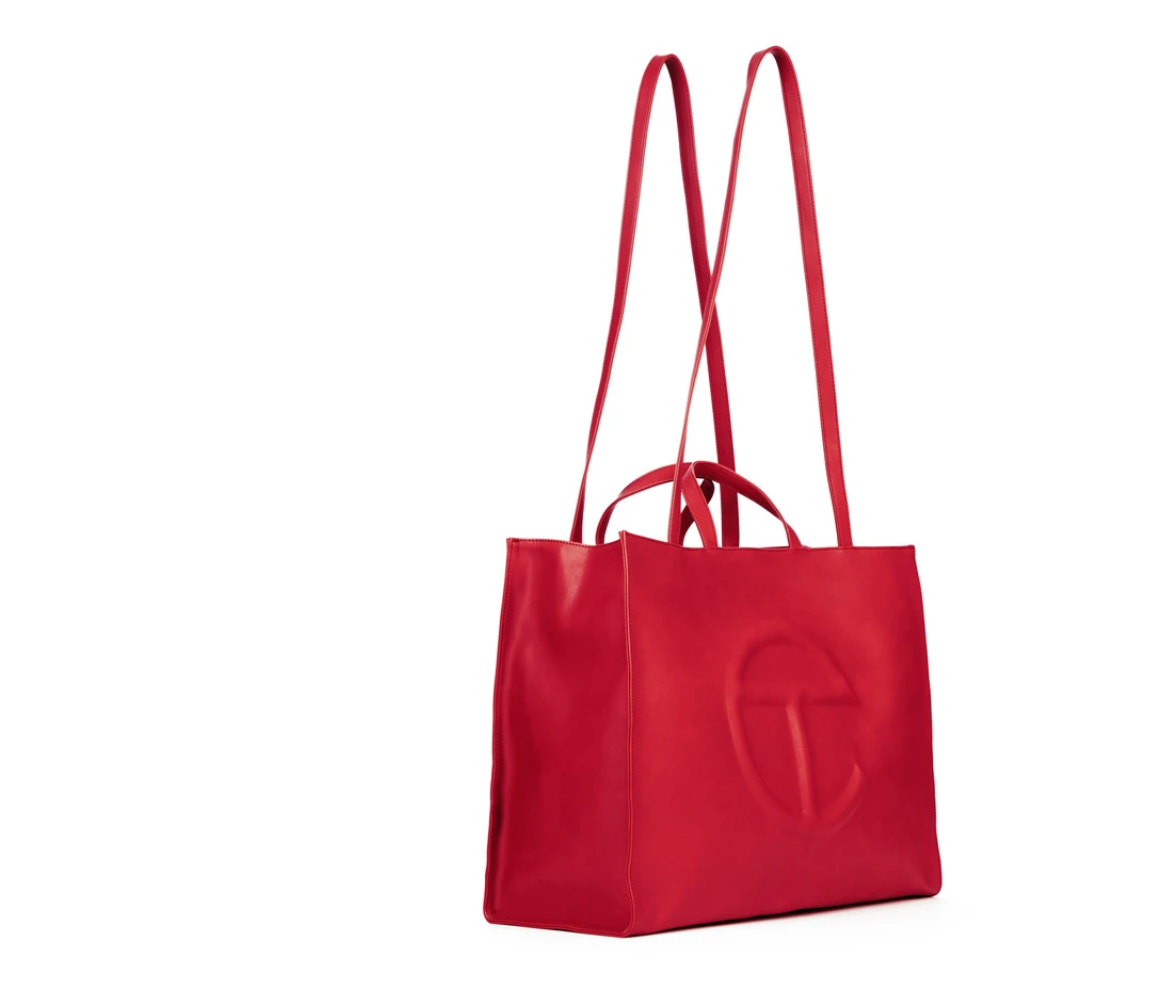 Telfar Large Red Shopping Bag