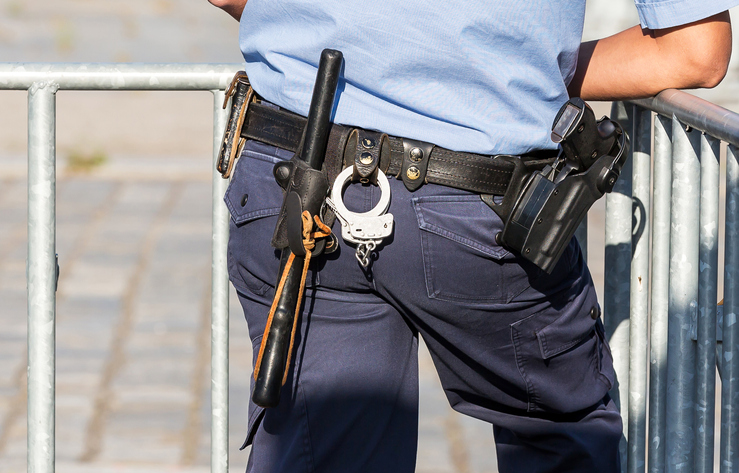 Equipment-belt of a german police officer