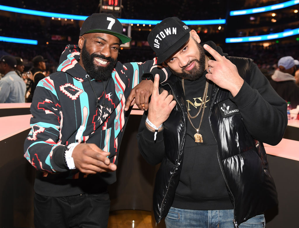 Celebrities Attend Philadelphia 76ers vs Atlanta Hawks