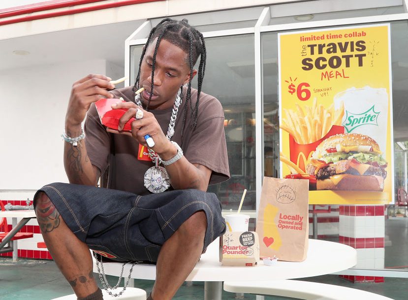 Travis Scott Surprises crew and customers at McDonald's for the Launch of The Travis Scott Meal