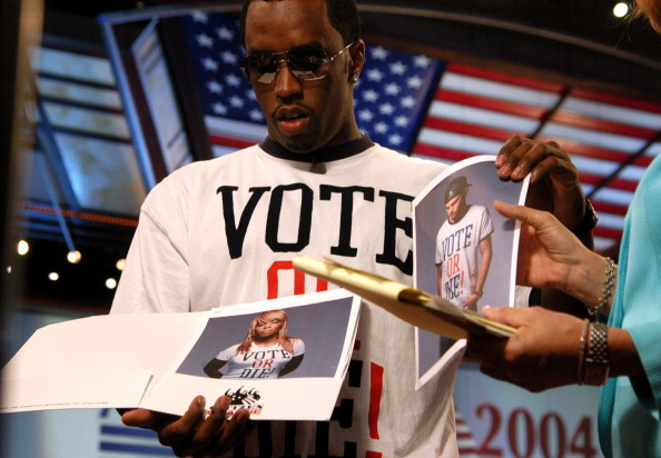 Sean "P. Diddy" Combs Visits Fleet Center Campaigning for "Citizen Change"