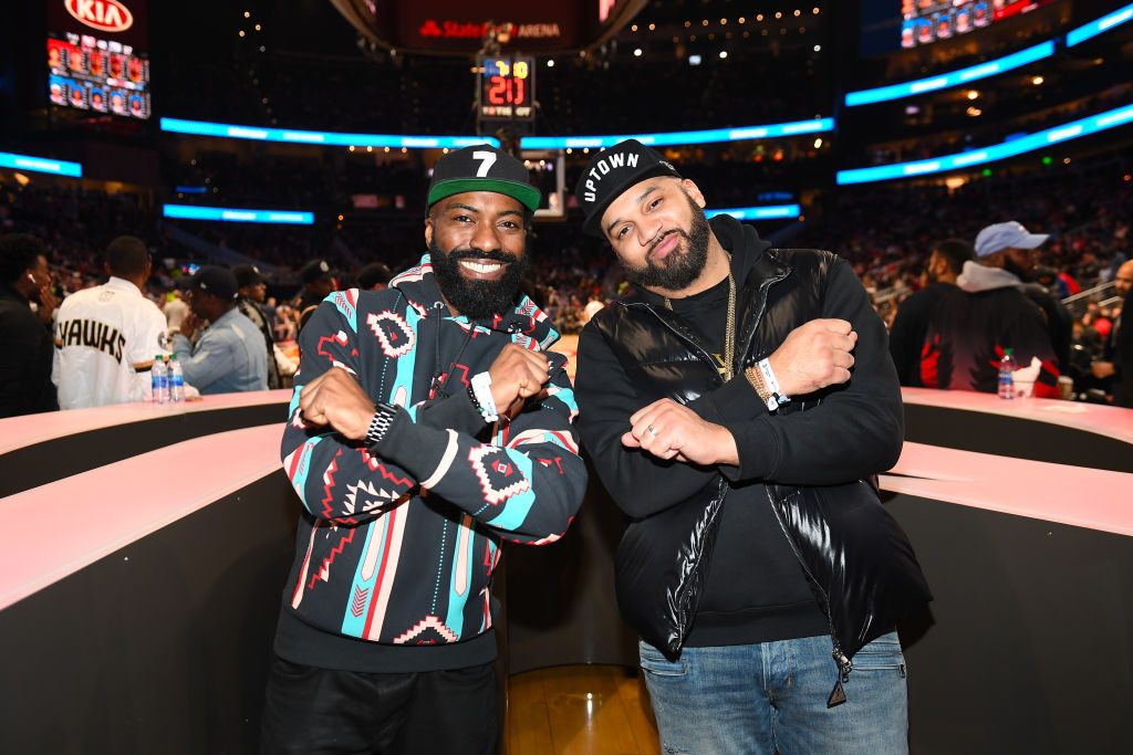 Celebrities Attend Philadelphia 76ers vs Atlanta Hawks