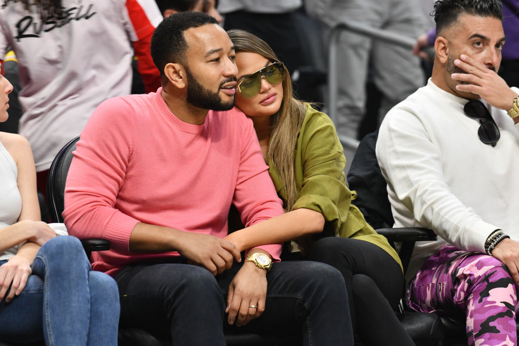 Celebrities At The Los Angeles Clippers Game