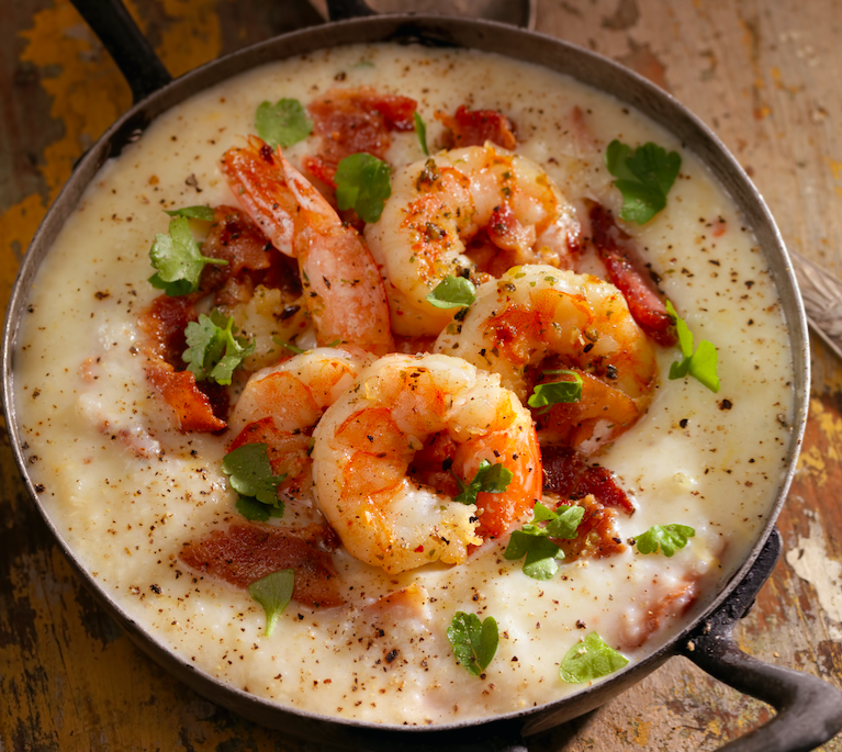 Shrimp and Grits - stock photo