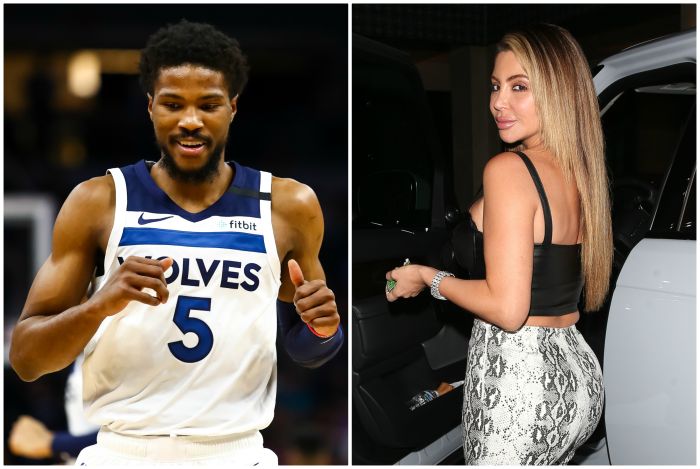 Malik Beasley and Larsa Pippen