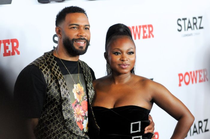 Omari Hardwick (L) and Naturi Naughton attend the Power...