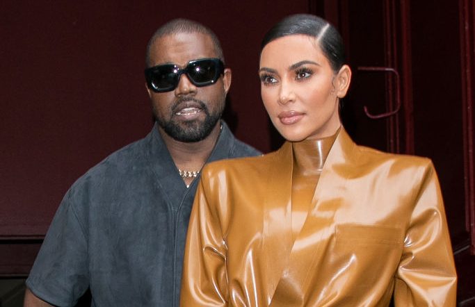 Kanye West & Kim Kardashian Leave K.West's Sunday Service At Theatre Des Bouffes Du Nord - Paris Fashion Week Womenswear Fall/Winter 2020/2021