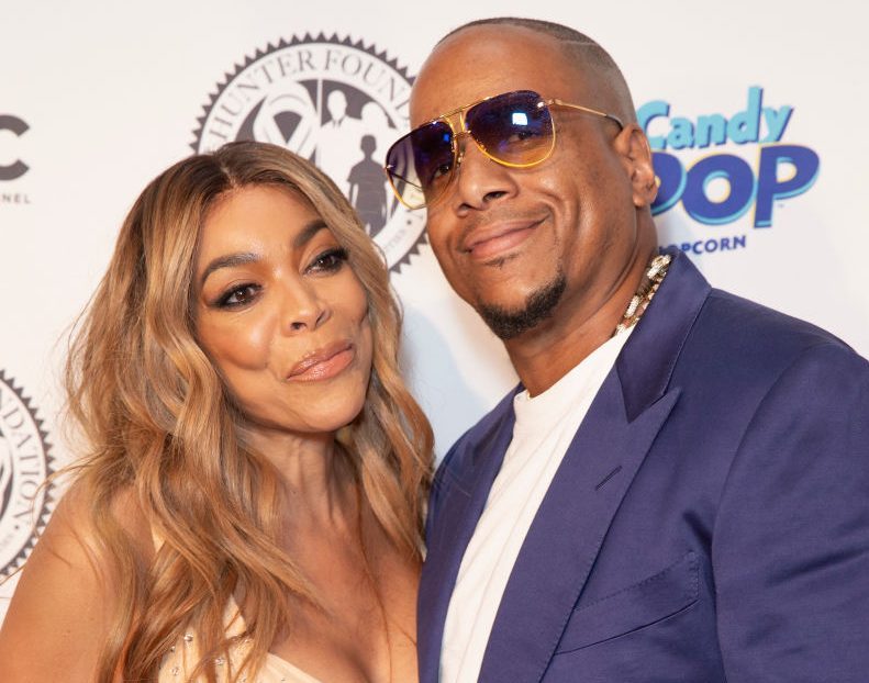 Wendy Williams wearing dress by Norma Kamali and Kevin...