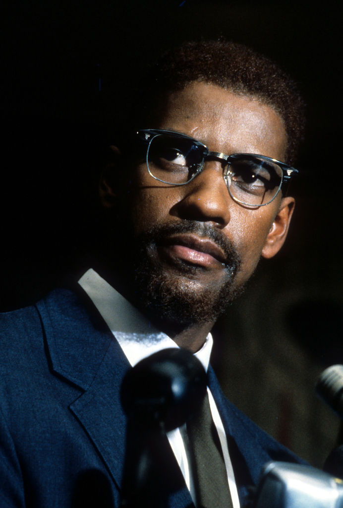 Denzel Washington as Malcolm X
