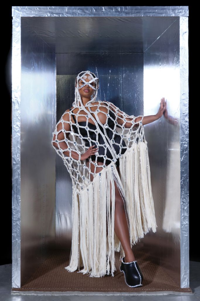 Precious Lee in Area Haute Couture Spring Summer 2021 Paris Fashion Week Show