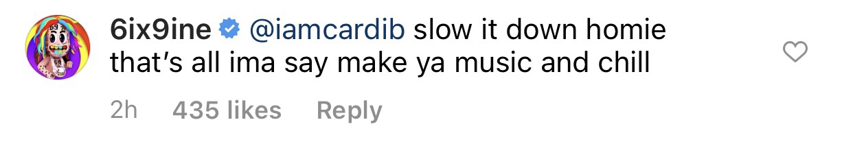 Tekashi comment
