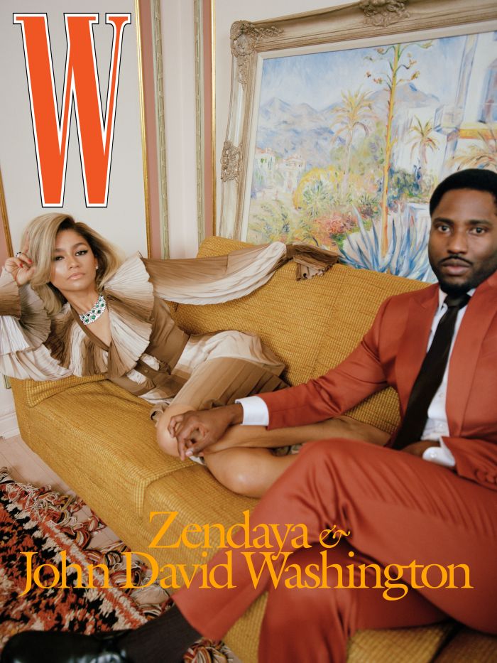 W Magazine 2021 cover with Zendaya Coleman and John David Washington
