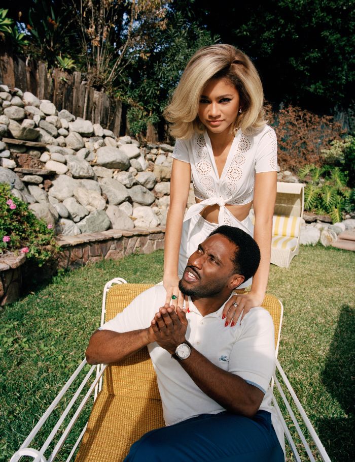 W Magazine 2021 cover with Zendaya Coleman and John David Washington