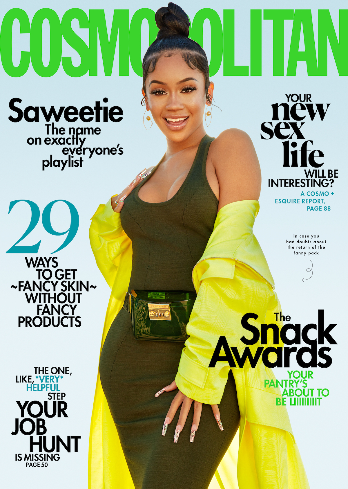 Saweetie covers Cosmopolitan's April issue