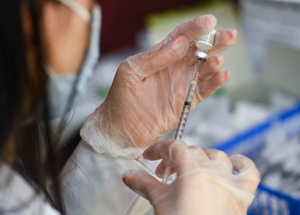 COVID-19 Vaccine Clinic At University In Pennsylvania