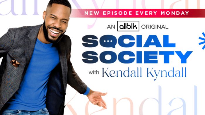 Social Society key art for Kendall Kyndall ALLBLK variety talk show