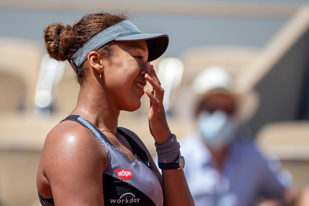 Naomi Osaka at the French Open Tennis. Roland-Garros 2021.