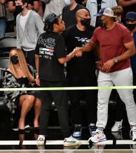 Celebrities Attend Brooklyn Nets v Milwaukee Bucks Game