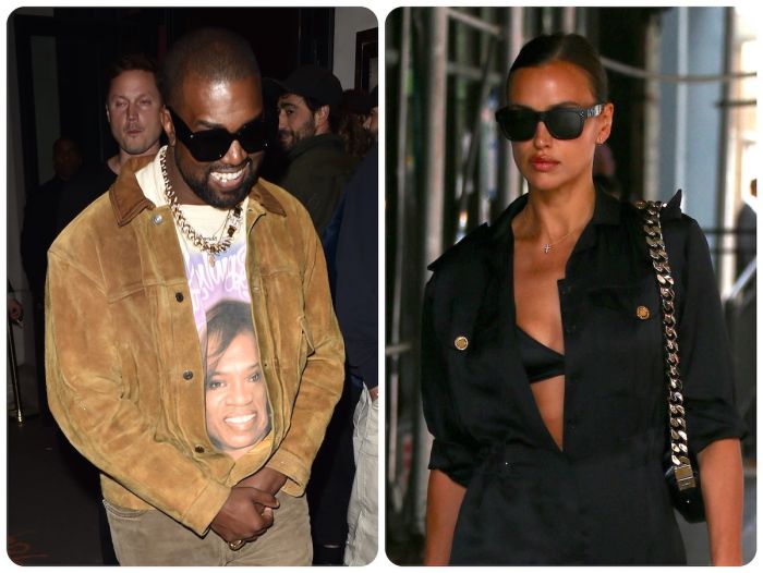 Kanye West and Irina Shayk