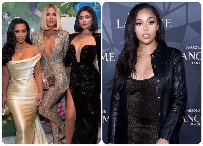 Kim Kardashian Khloe Kardashian Jordyn Woods and Kylie Jenner