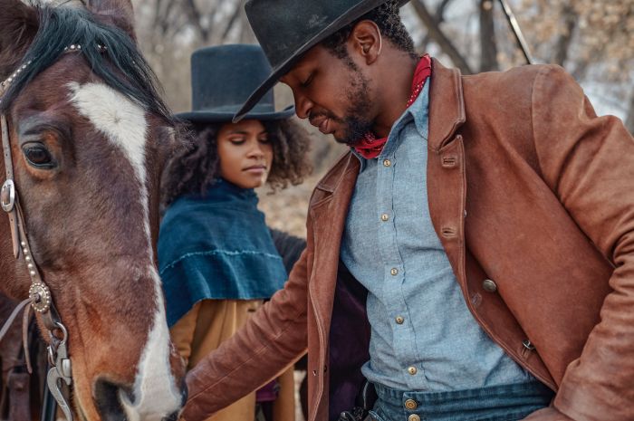 They Harder They Fall key art and production stills