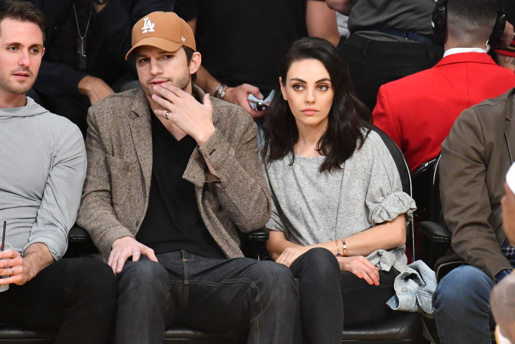 Celebrities At The Los Angeles Lakers Game