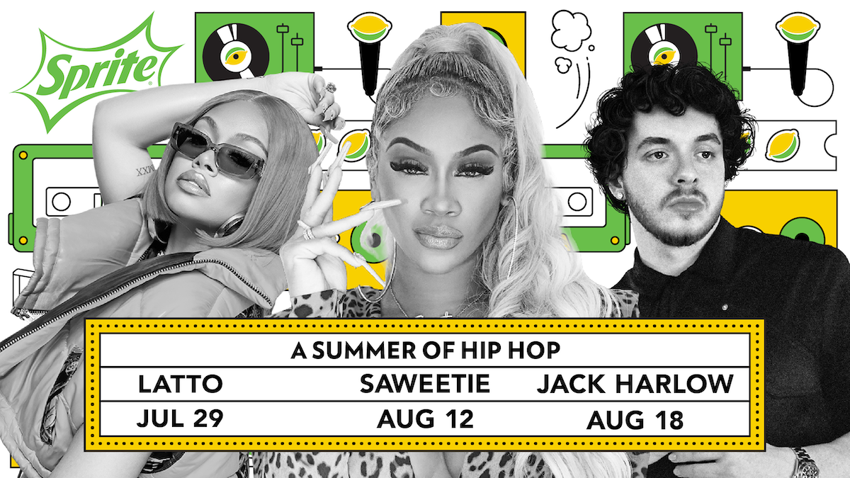 Latto, Saweetie and Jack Harlow headline Sprite's "Live From The Label" summer concert series