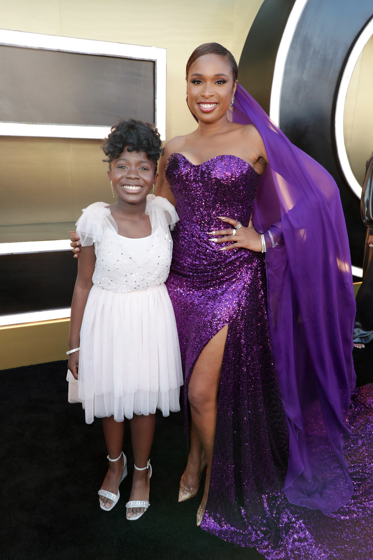 Skye Dakota Turner and Jennifer Hudson at the RESPECT World Premiere In Los Angeles