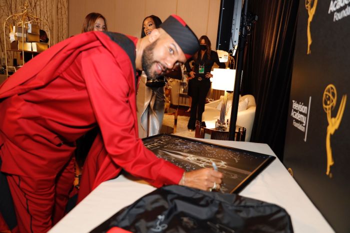 Celebrities at Emmy Awards Backstage Gifting Suite