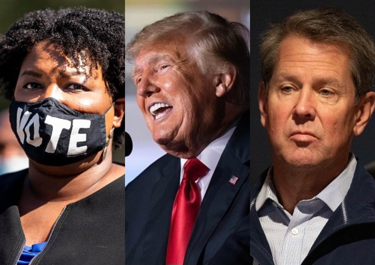 Donald Trump Stacey Abrams Brian Kemp