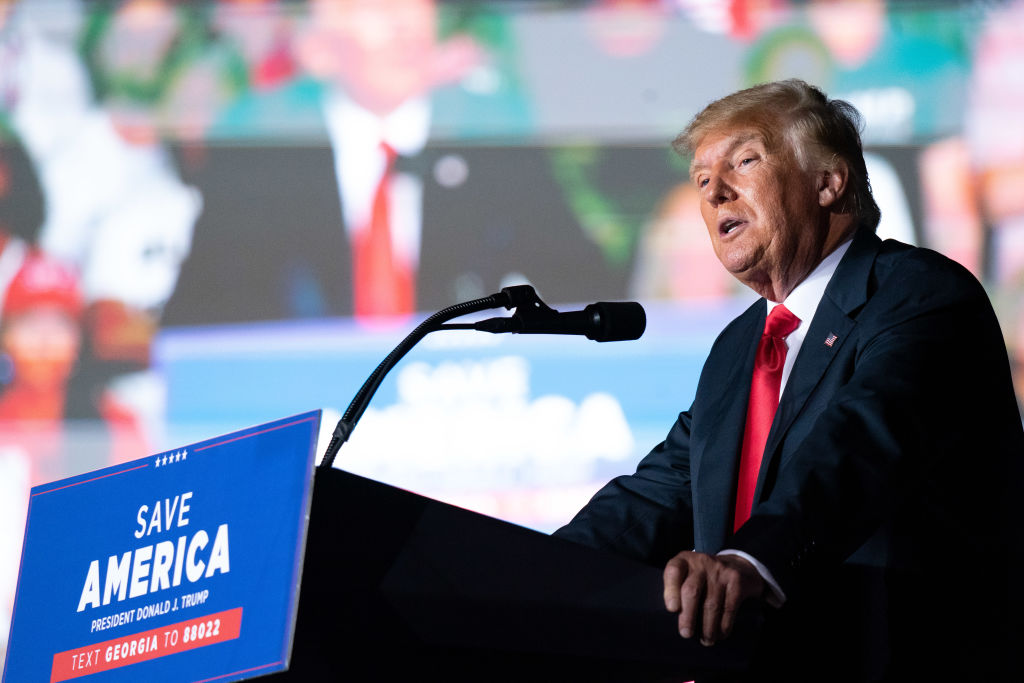 Former President Trump Holds Rally In Perry, Georgia