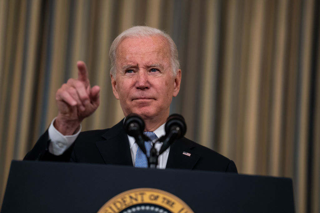 President Joe Biden delivers remarks
