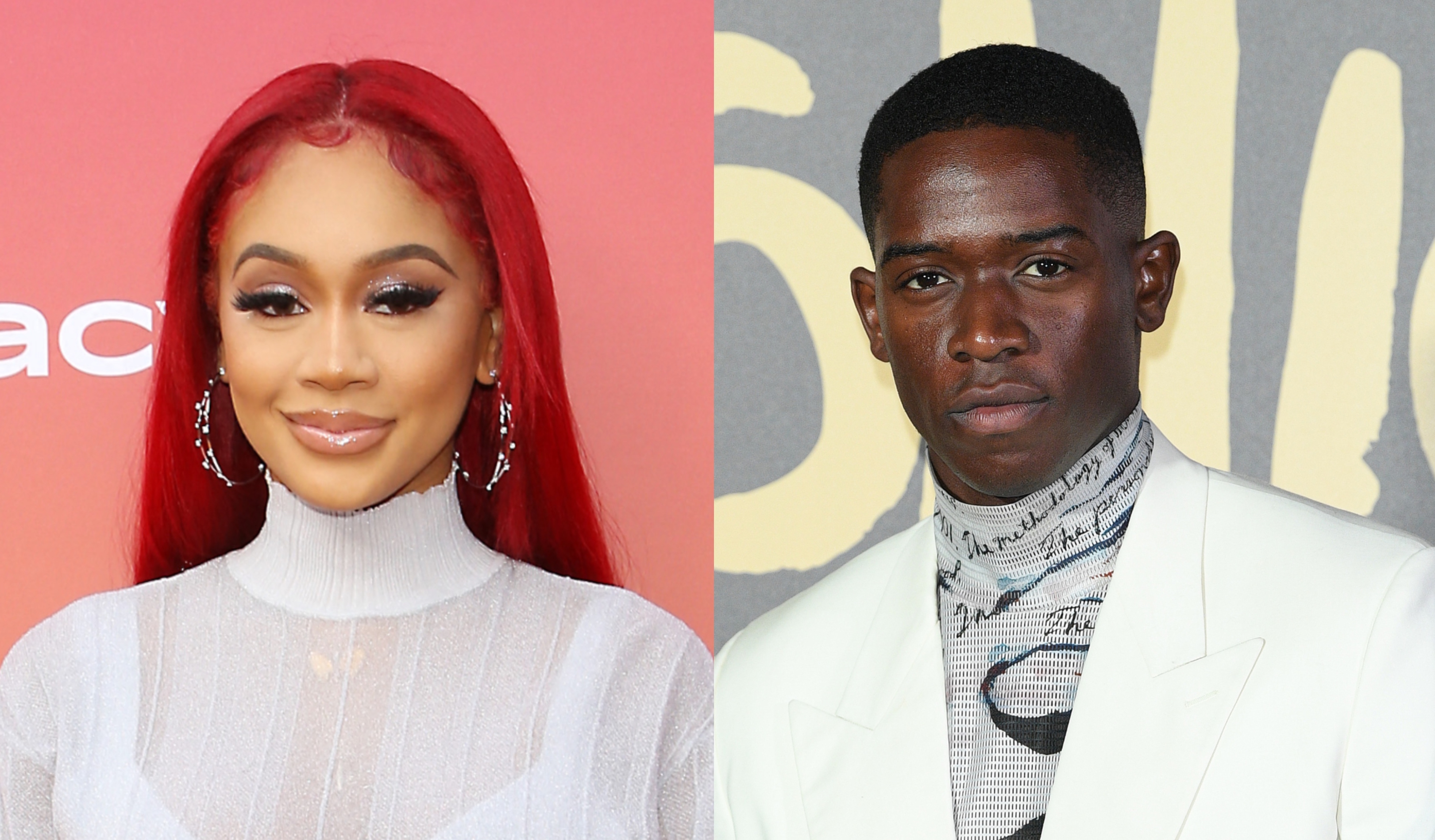 Damson Idris and Saweetie