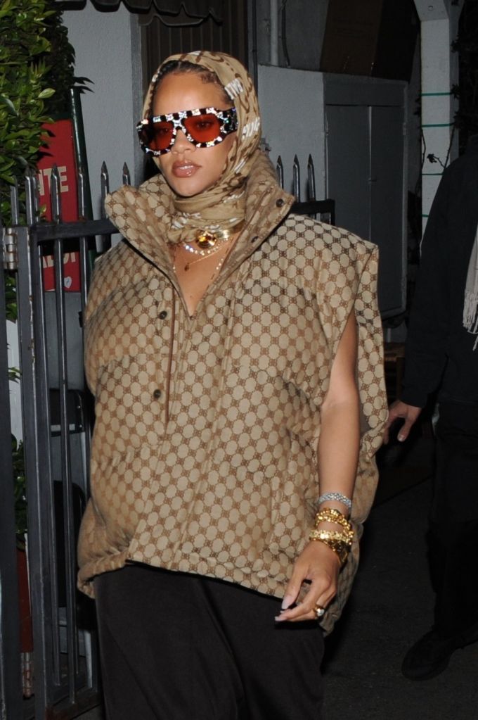 Rihanna and A$AP Rocky dine out in West Hollywood