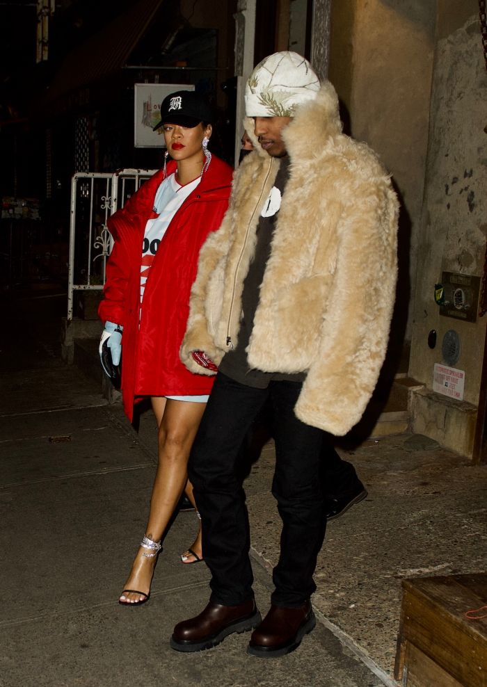 Rihanna and ASAP Rocky dinner at Peasant Restaurant on Elizabeth Street