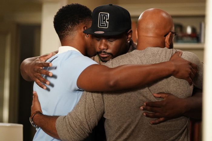 Grand Crew Key art and episodic stills featuring Nicole Byers, Echo Kellum, Justin Cunningham, Aaron Taylor Jennings, Carl Tart, Grasie Mercedies