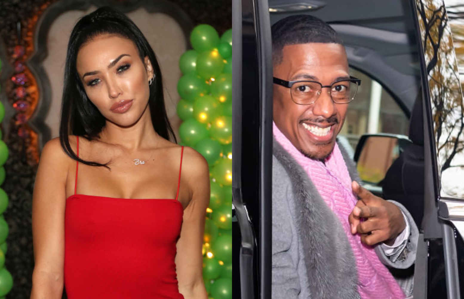 Nick Cannon and Bre Tiesi.