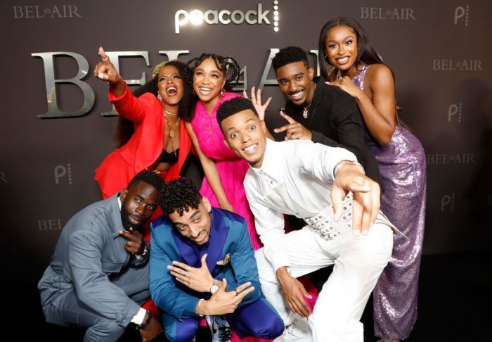 Peacock's New Series "BEL-AIR" Premiere Party And Drive-Thru Screening Experience - Red Carpet And Inside