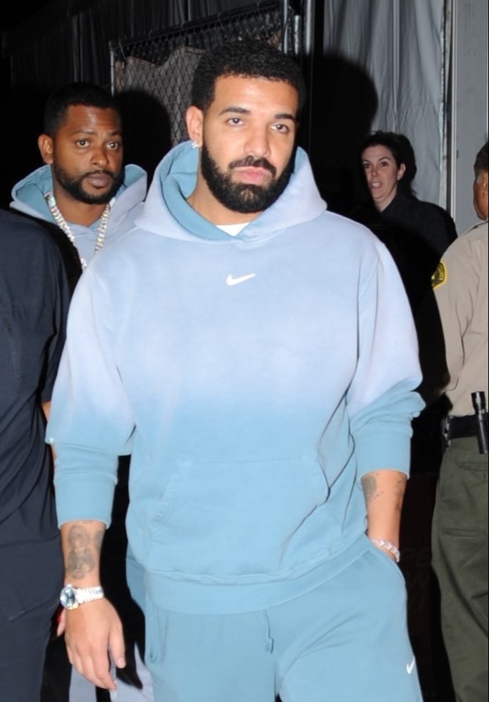 Drake exits SoFi Stadium following Rams 2022 Super Bowl win