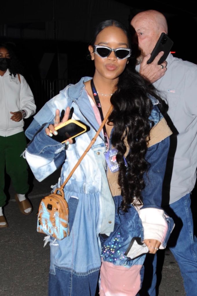 H.E.R. exits SoFi Stadium following Rams 2022 Super Bowl win