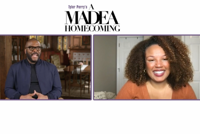Tyler Perry interview with Janeé Bolden for "A Madea Homecoming"