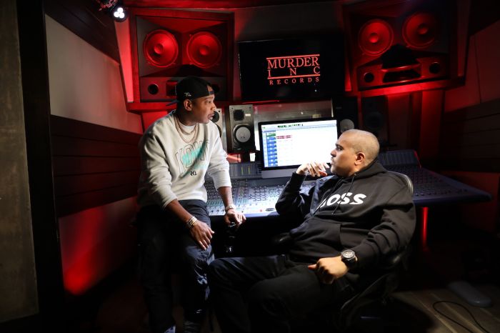 Murder Inc BTS stills featuring Irv Gotti and Ja Rule