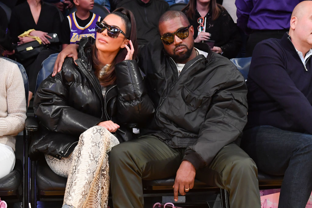 Celebrities At The Los Angeles Lakers Game