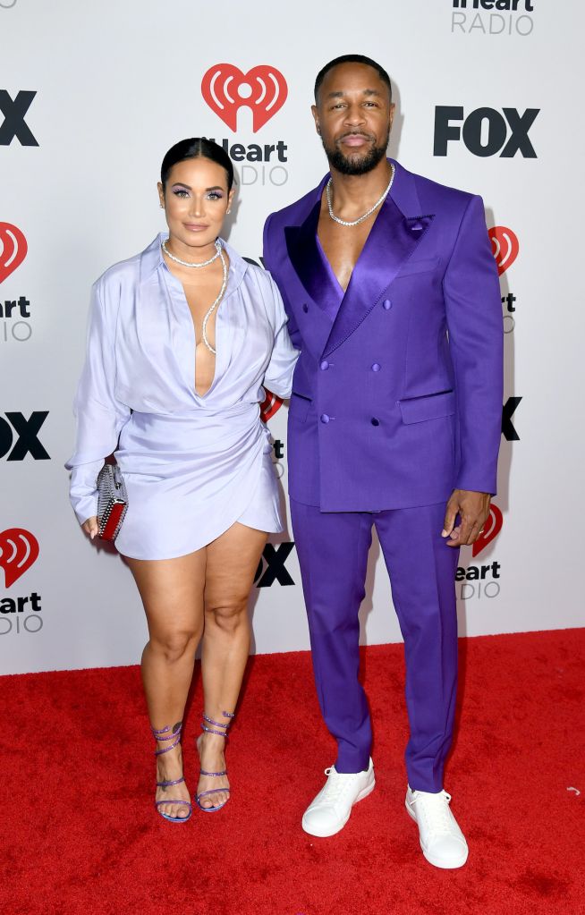 Zena Foster and Tank attend the iHeart Radio Awards