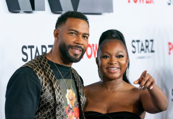 Omari Hardwick and Naturi Naughton attend STARZ Power Season...