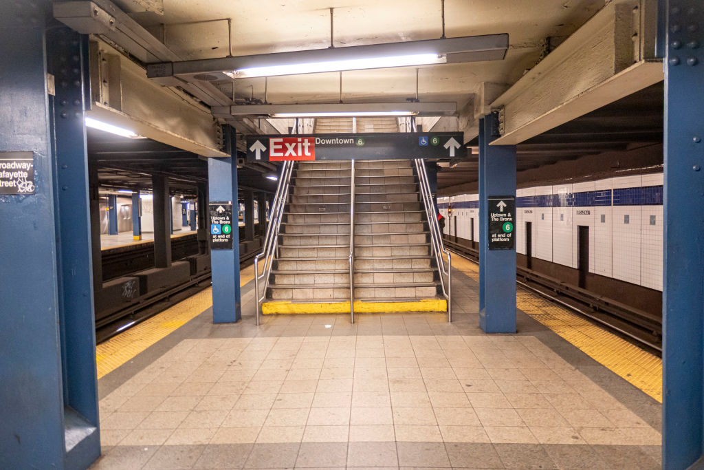 Broadway Subway Metro Station In New York