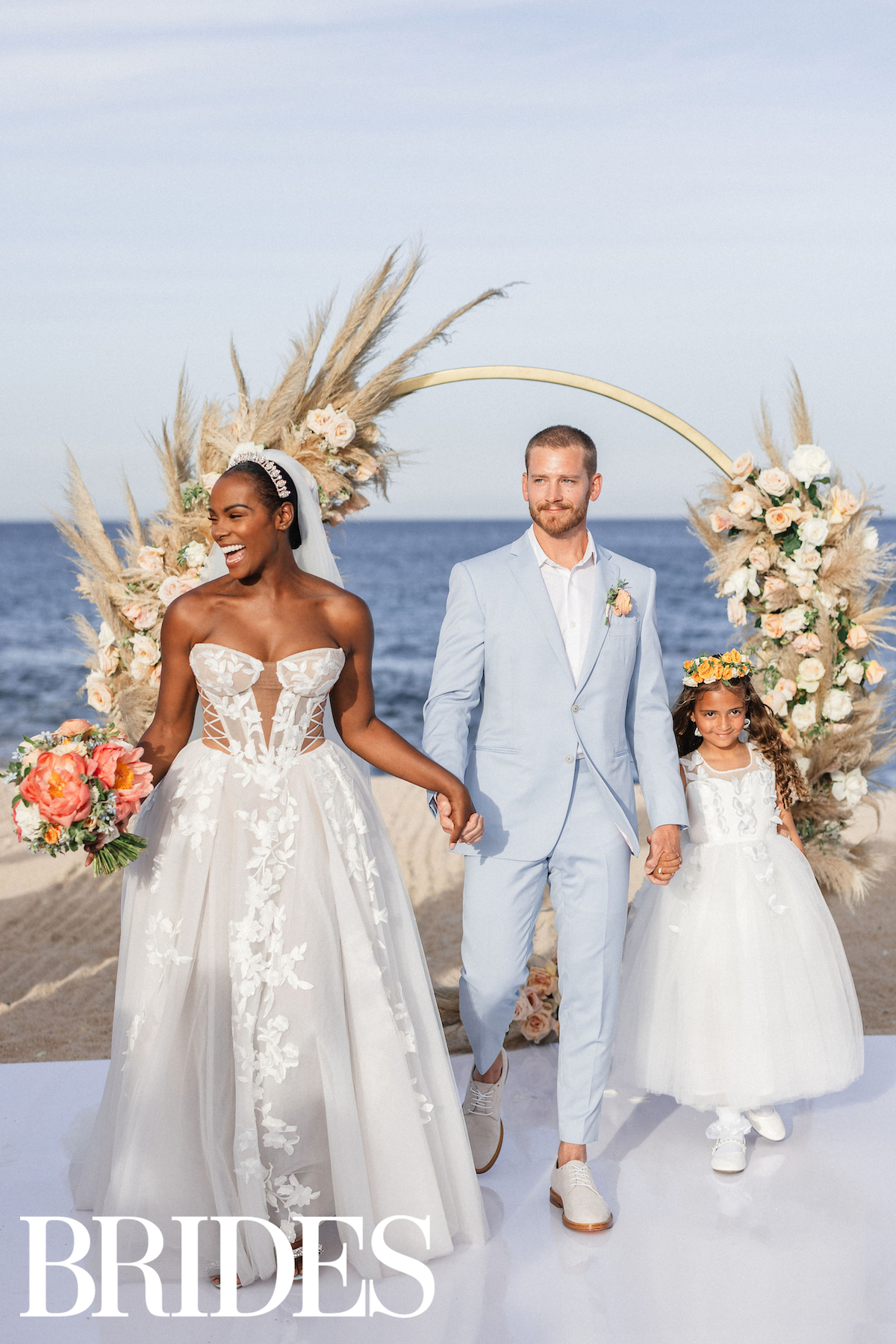 Brides Destination Wedding Issue Featuring Tika Sumpter and Nick James (Muscarella)