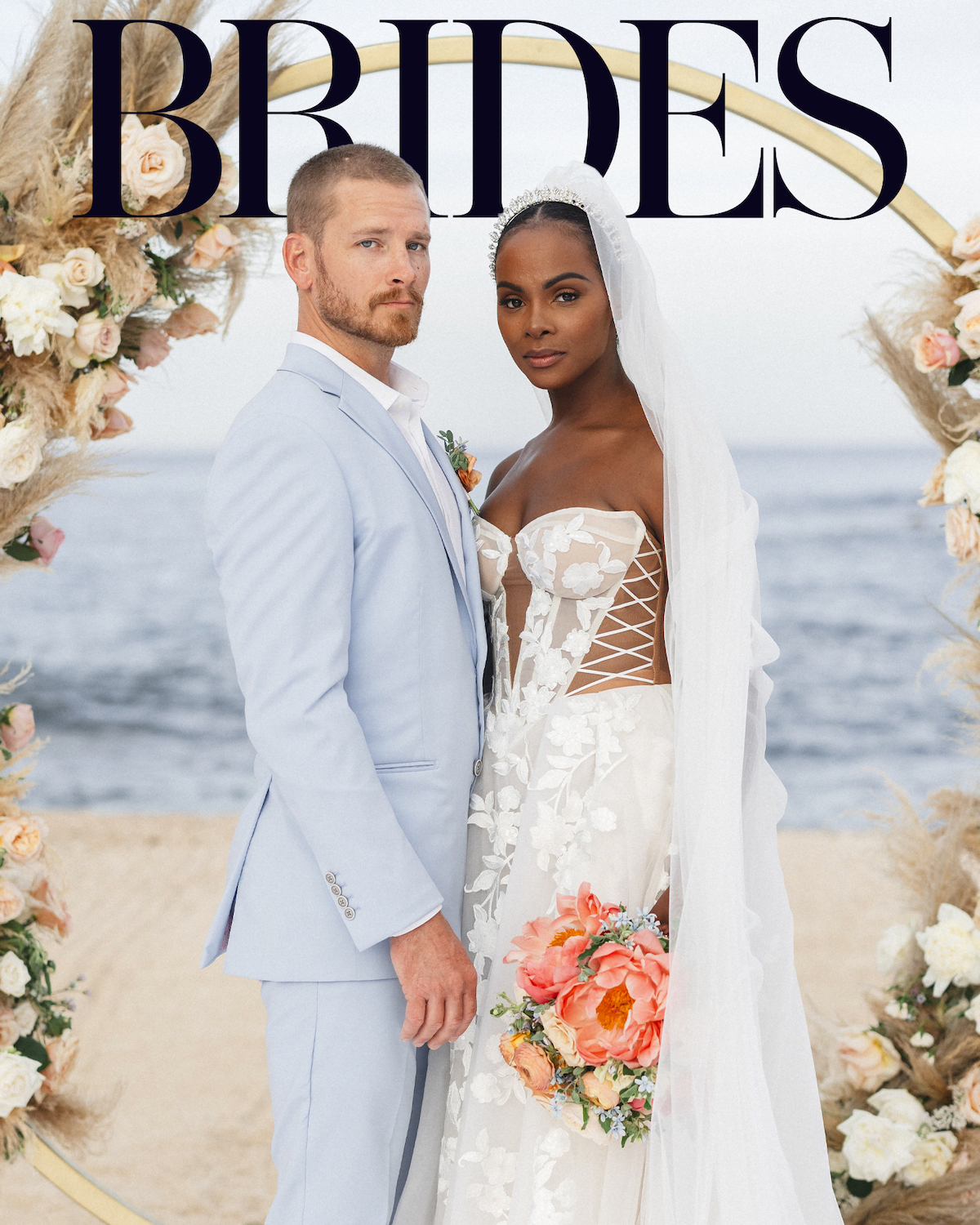 Brides Destination Wedding Issue Featuring Tika Sumpter and Nick James (Muscarella)