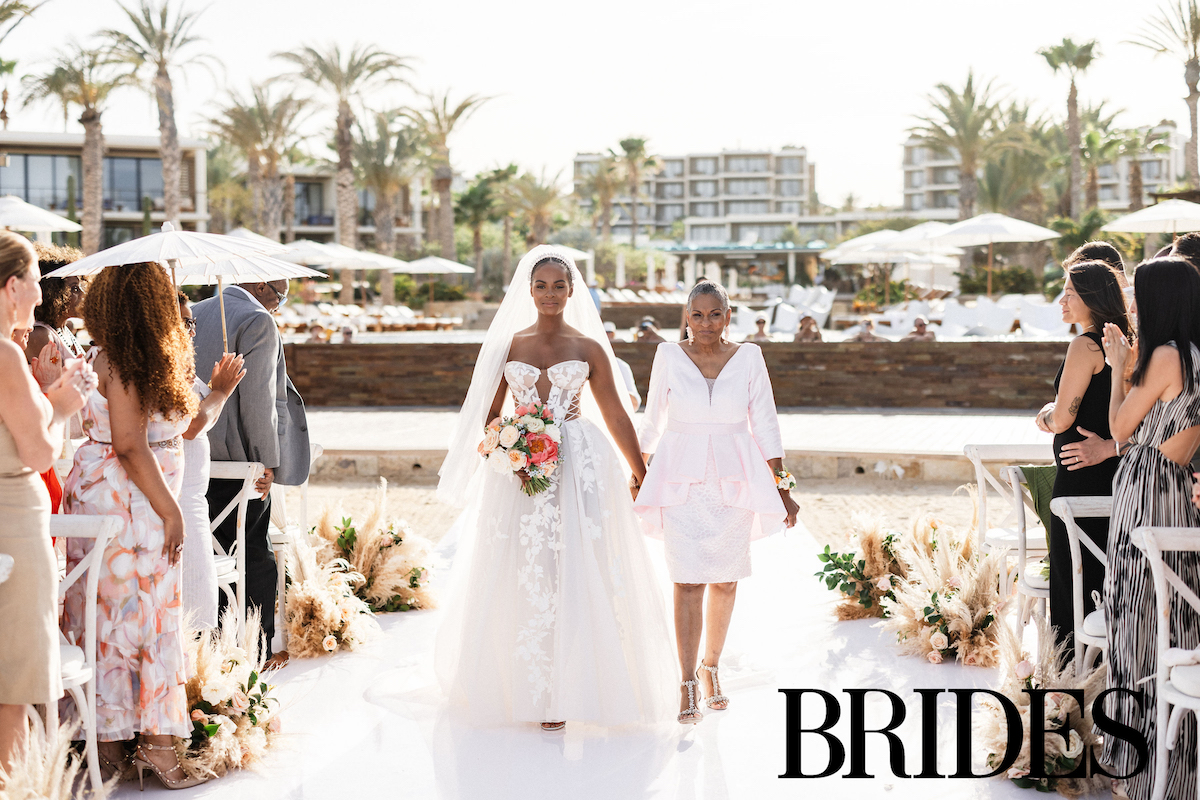 Brides Destination Wedding Issue Featuring Tika Sumpter and Nick James (Muscarella)