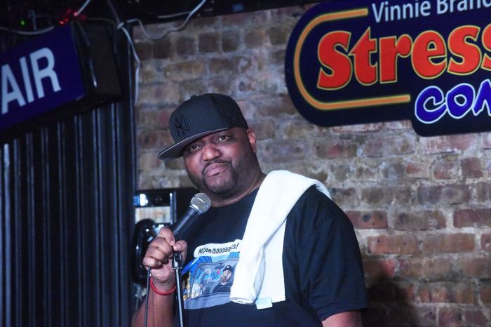 Aries Spears Performs At The Stress Factory Comedy Club